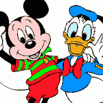 Mickey and Donald Clip Art
